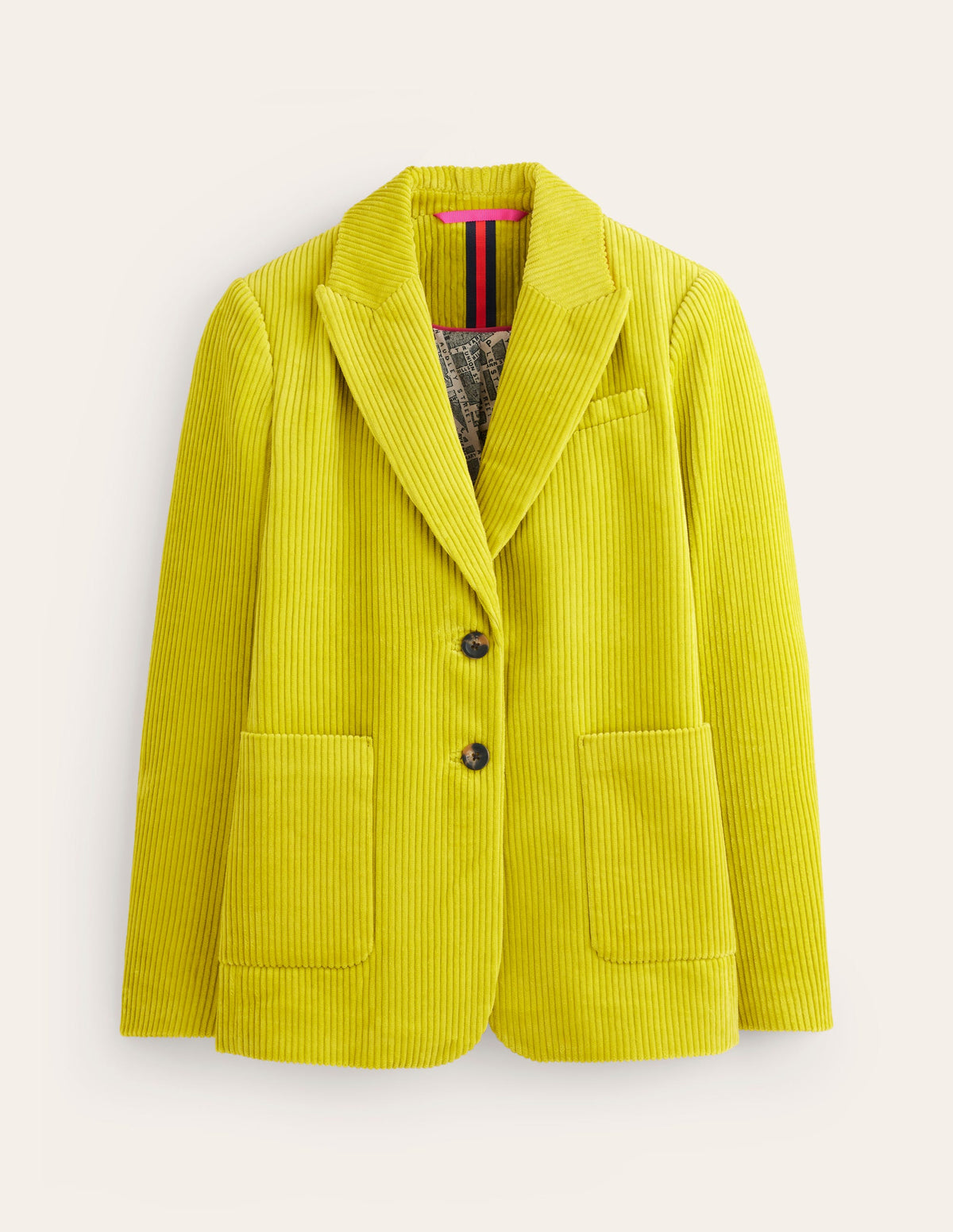 Relaxed Cord Blazer-Kiwi-7