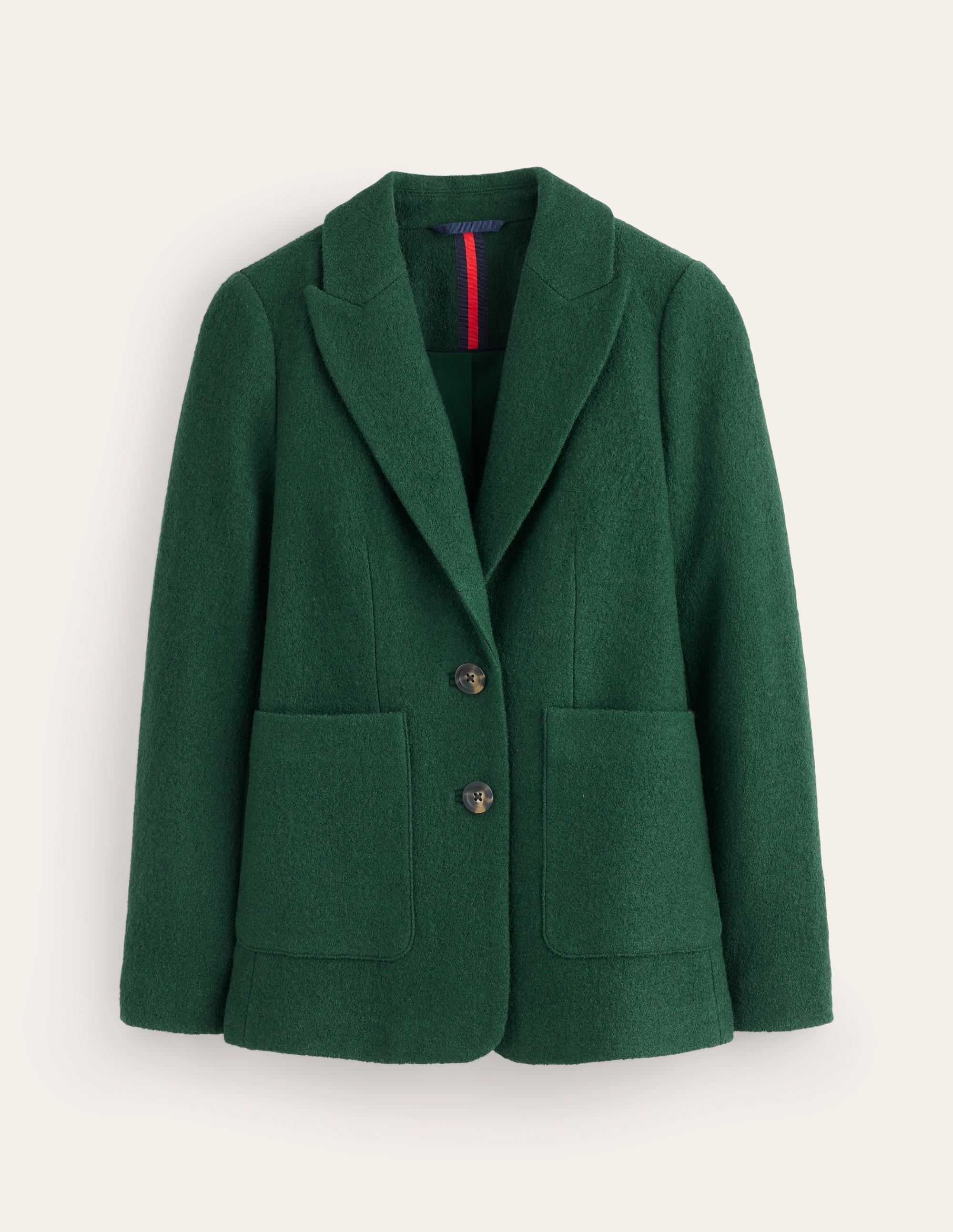 Marylebone Textured Blazer-Dark Green - Image 6