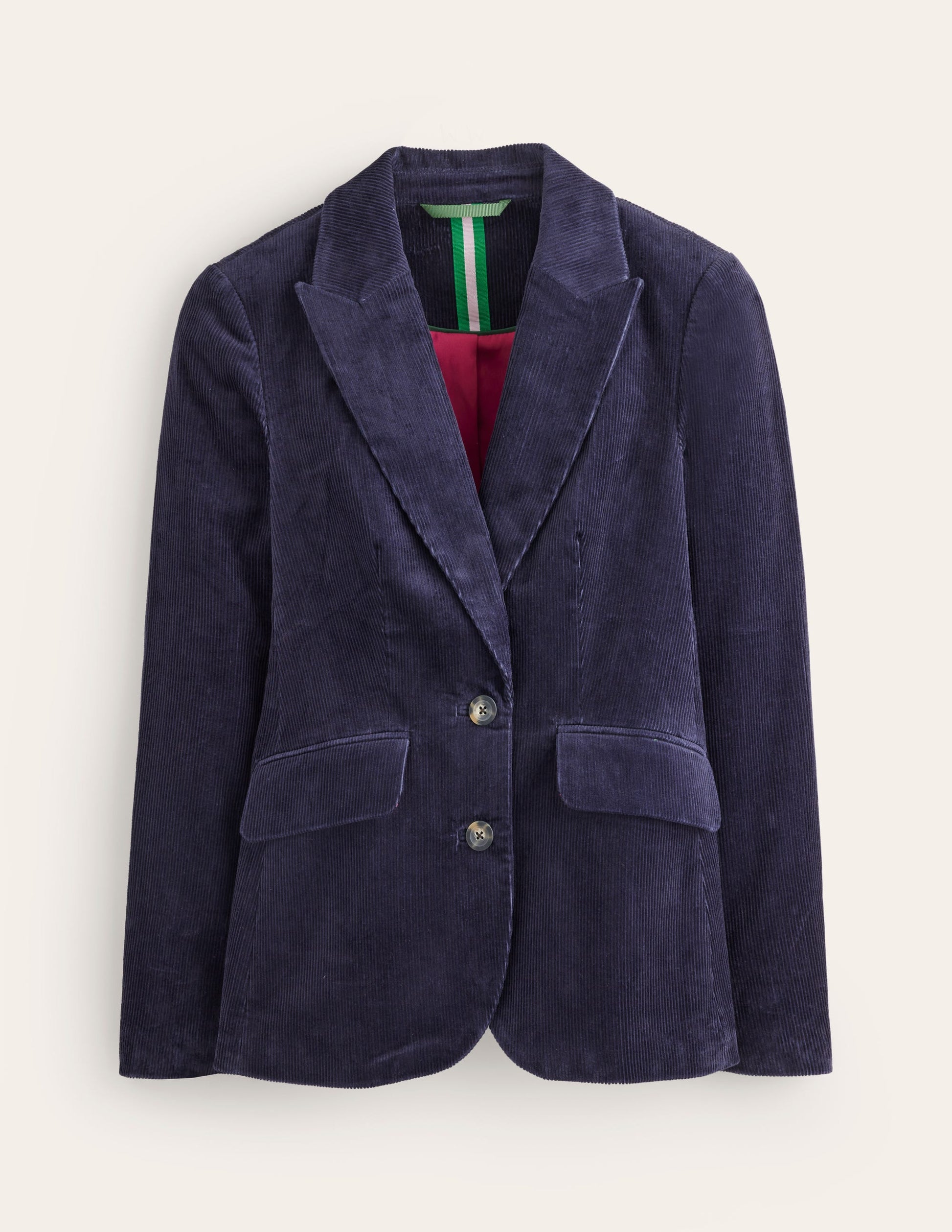 Marylebone Cord Blazer-Navy-6