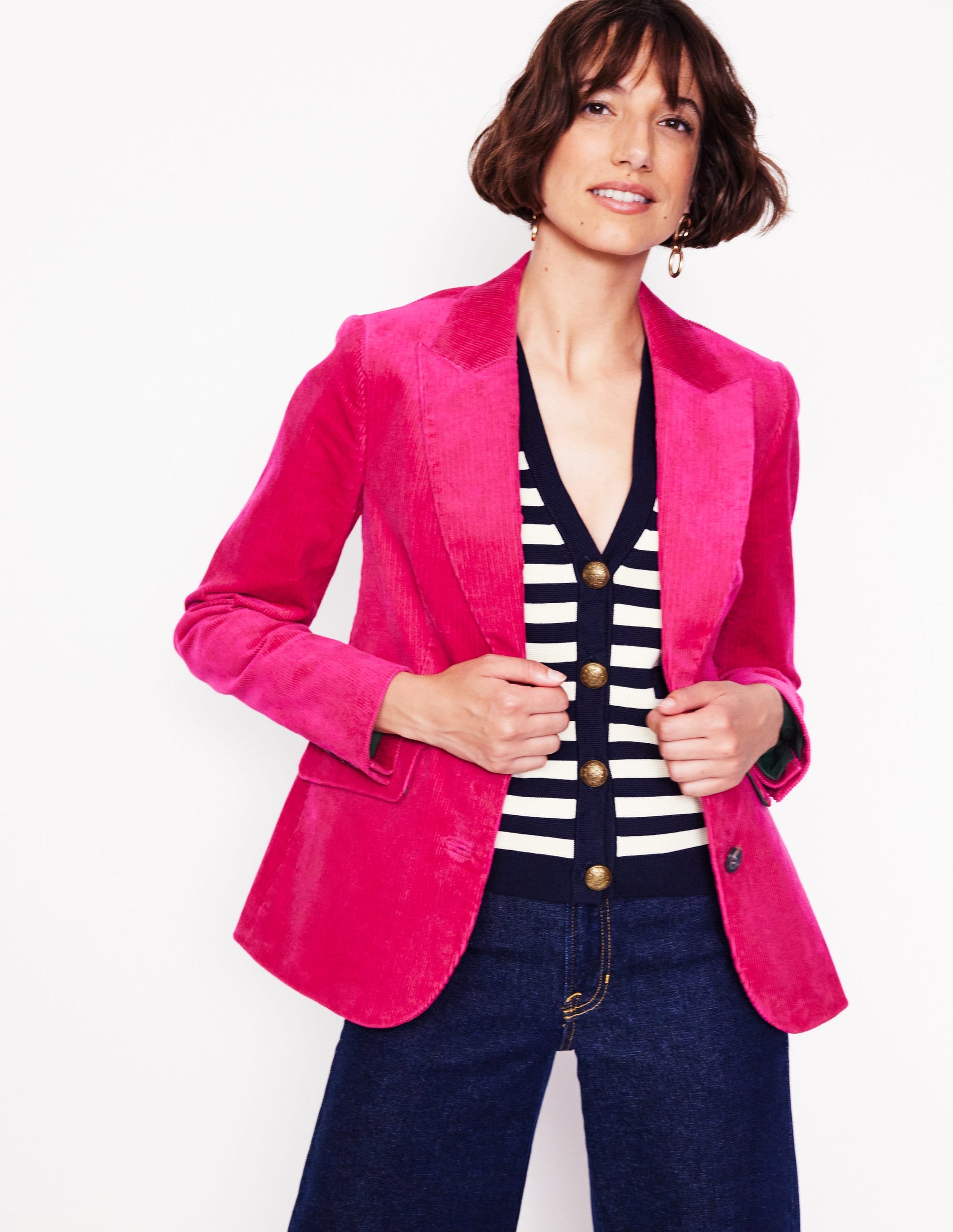 Marylebone Cord Blazer-Cherries Jubilee-4