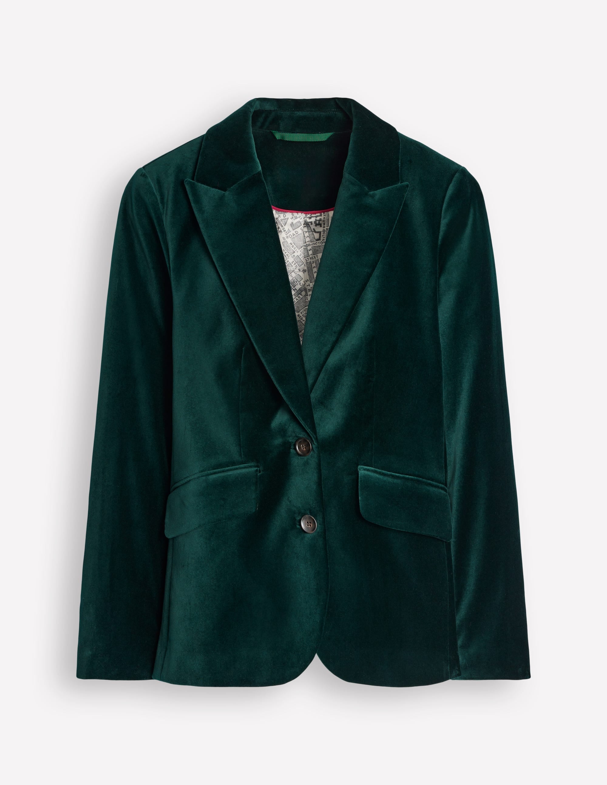 Marylebone Velvet Blazer-Ponderosa Pine - Image 5