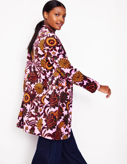 Hamilton Velvet Coat-Mauve Mist, Ornate Bud-1