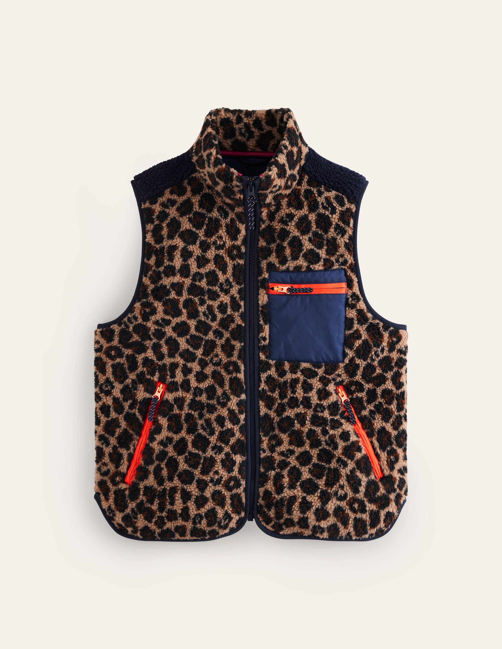 Truro Borg Gilet-Leopard - Image 5