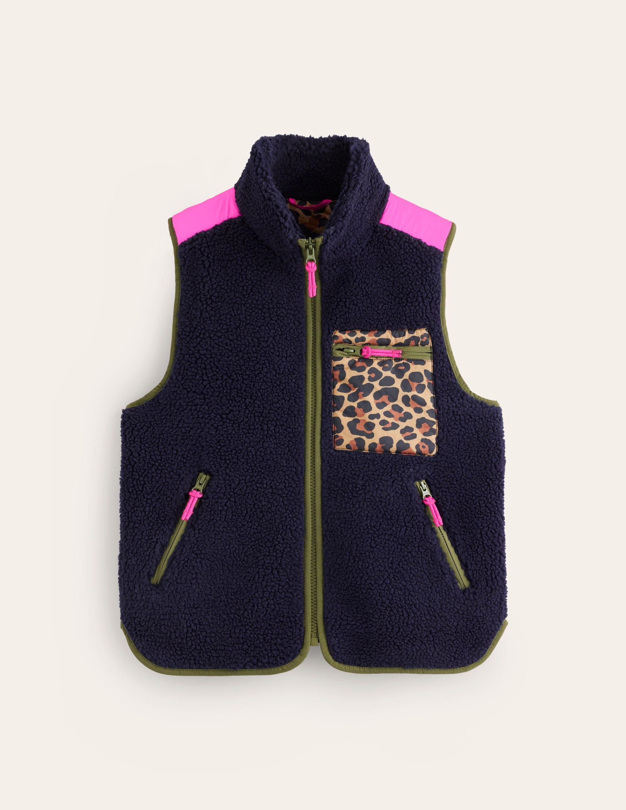 Truro Borg Gilet-Navy - Image 6