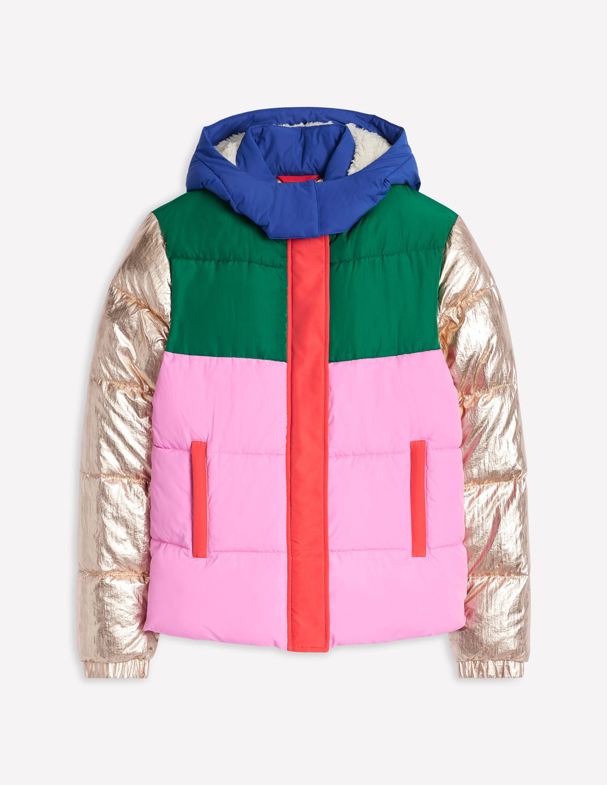 Short Puffer Coat-Multi - Image 7