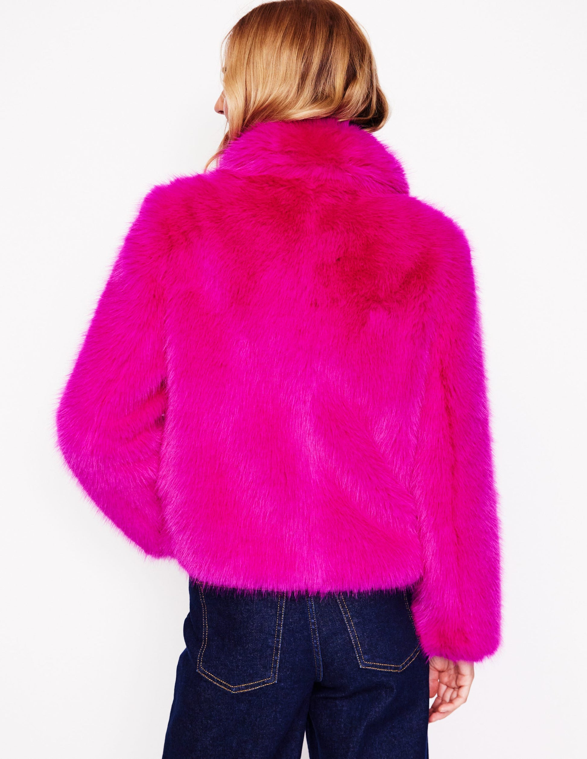 Faux-Fur Coat-Pink-3