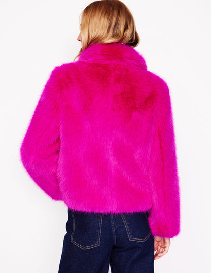 Faux-Fur Coat-Pink-3