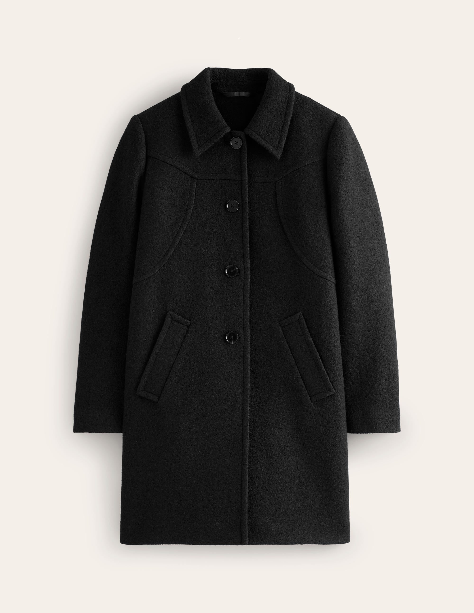 Lincoln Textured Coat-Black - Image 5