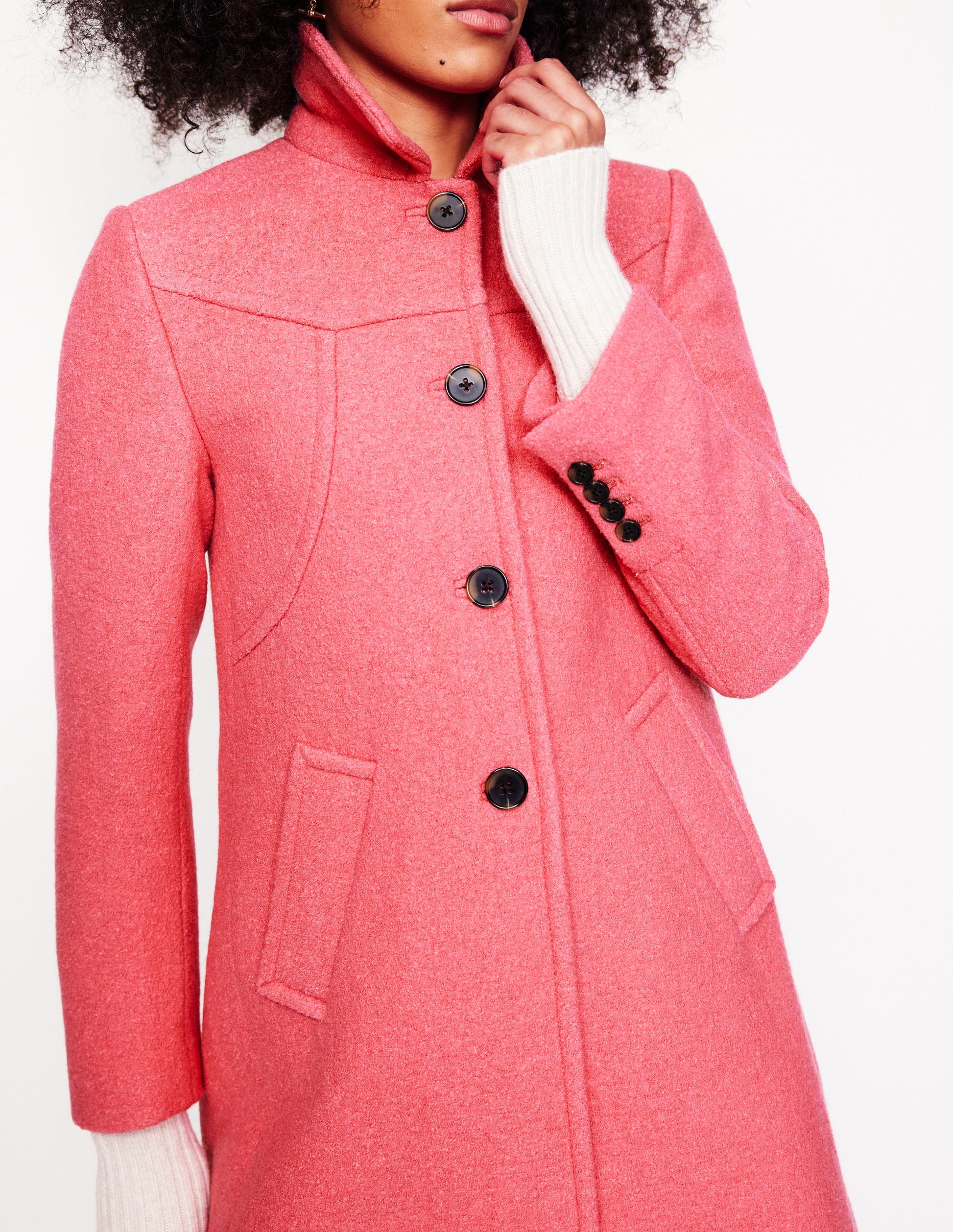 Lincoln Textured Coat-Rhubarb-2