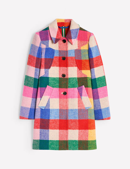 Lincoln Wool Check Coat-Multi Check-6