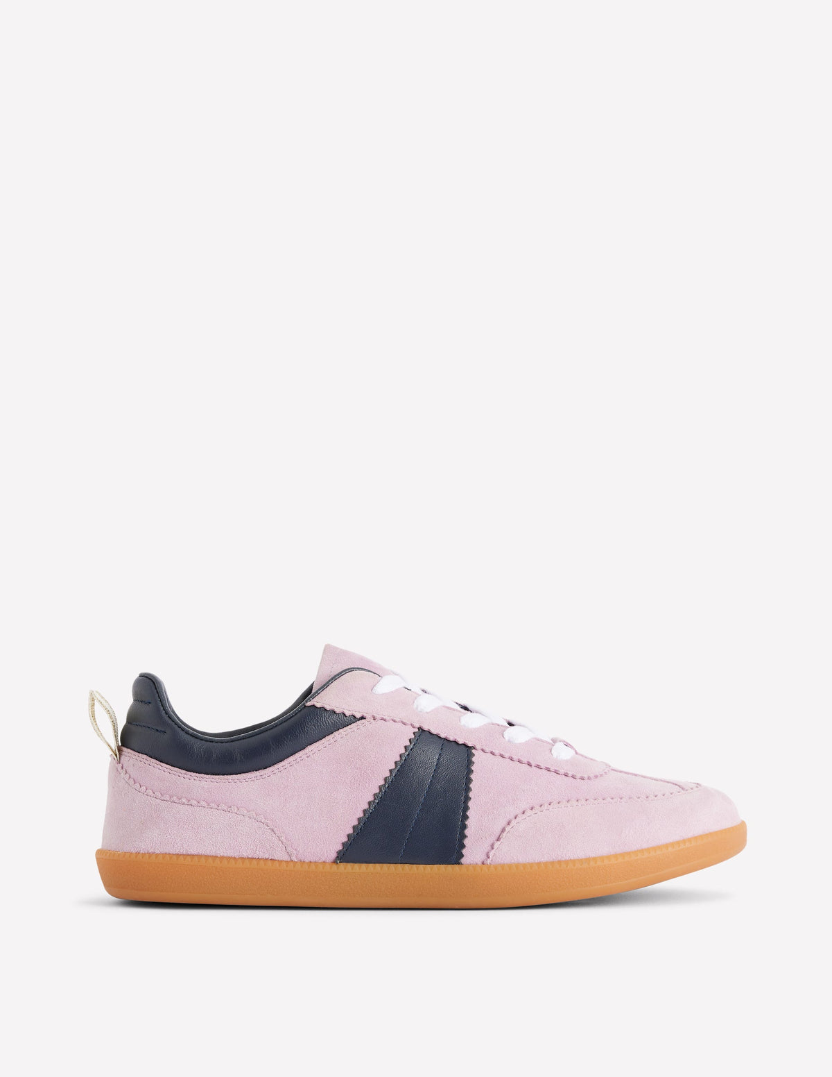 Erin Retro Tennis Trainers-Vintage Mauve/Navy - Image 1
