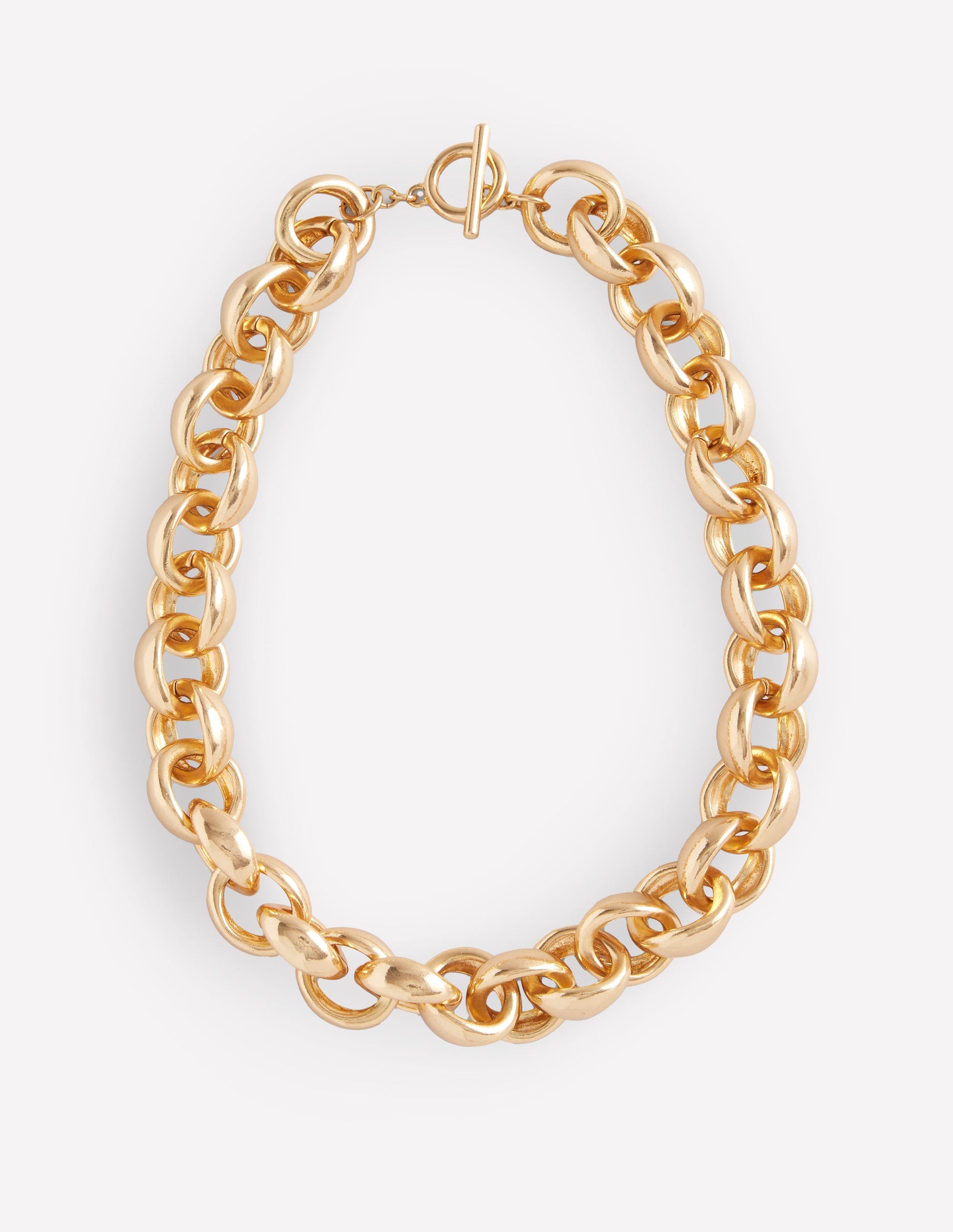 Chunky Chain Necklace-Gold Colour-1