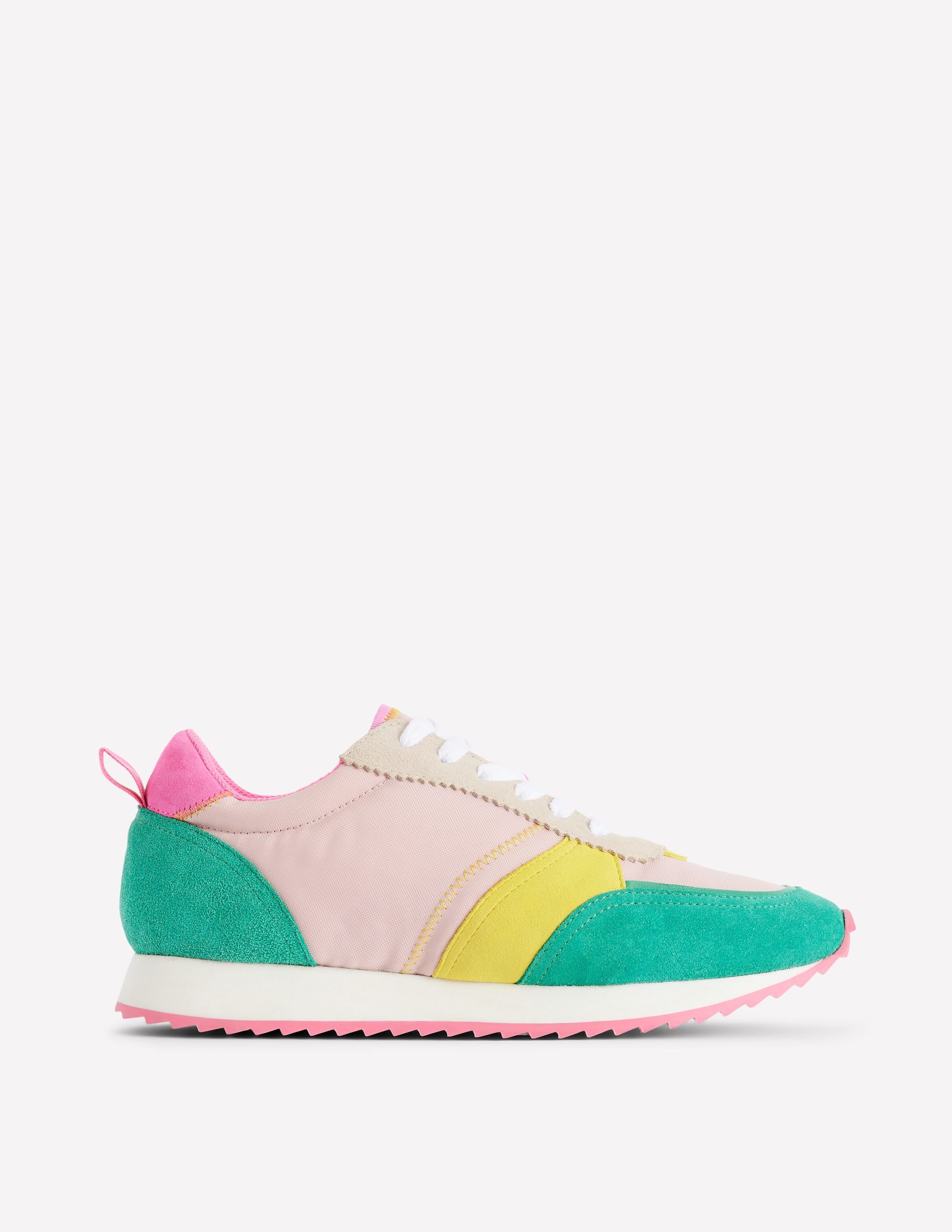 Runner Trainers-Pink Colourblock - Image 1