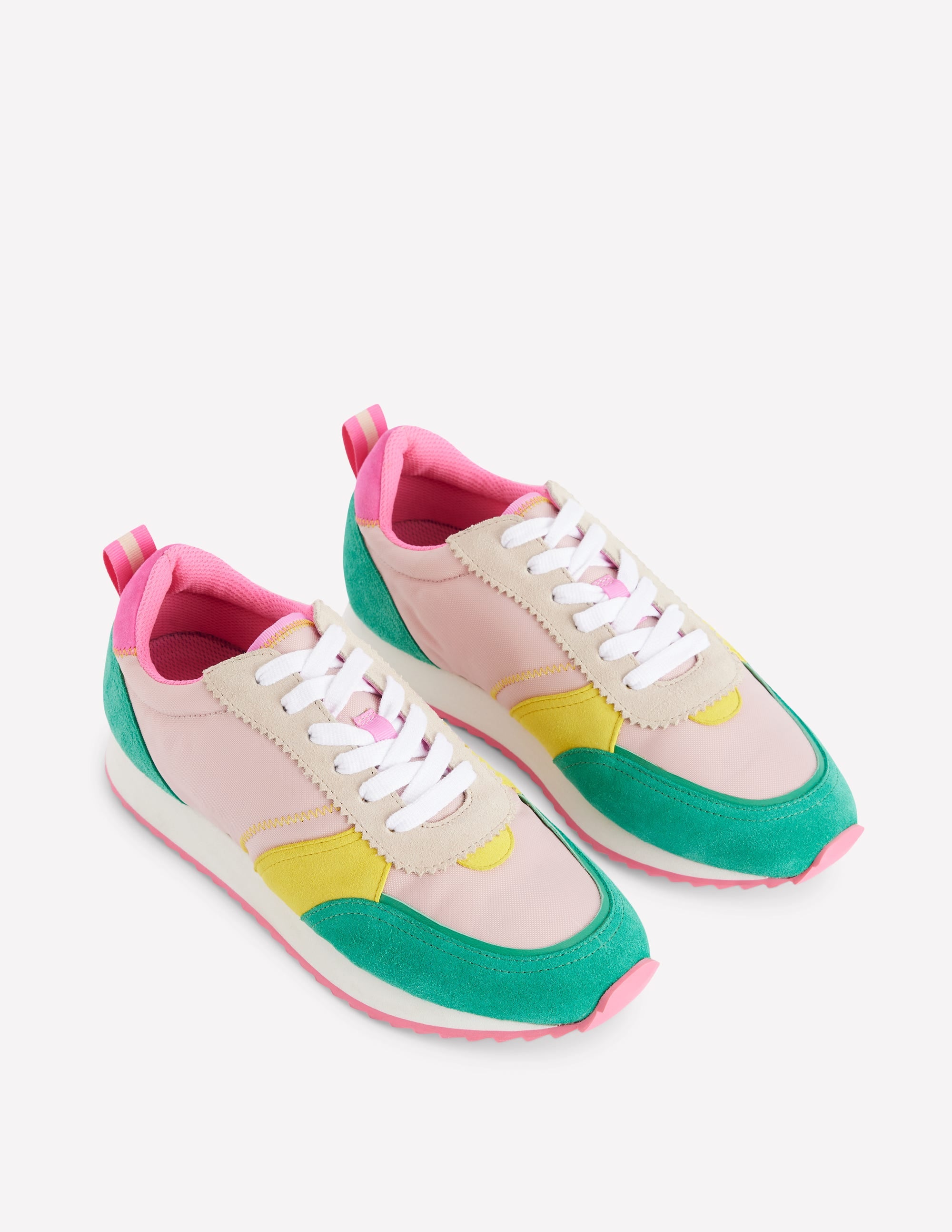 Runner Trainers-Pink Colourblock - Image 3