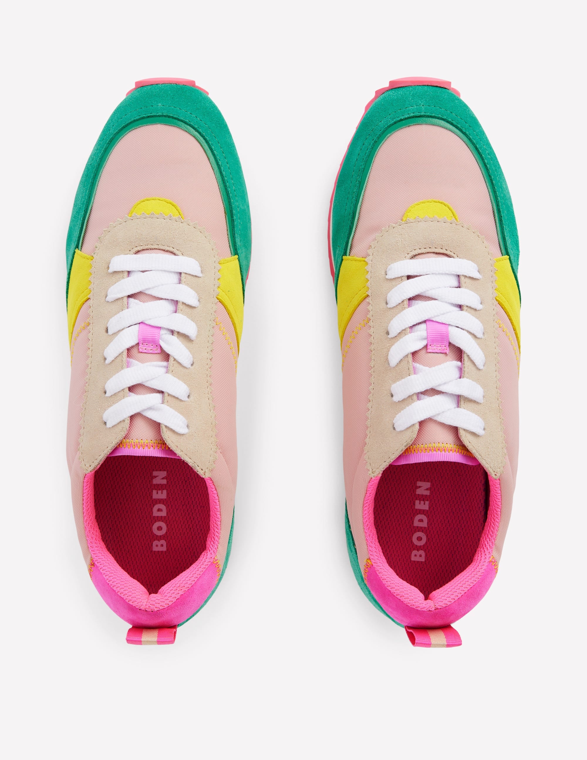 Runner Trainers-Pink Colourblock - Image 5