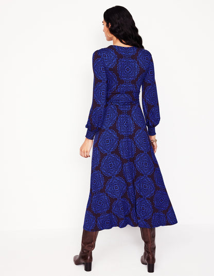 Daphne Jersey Maxi Dress-Purple, Mosaic Cascade-3