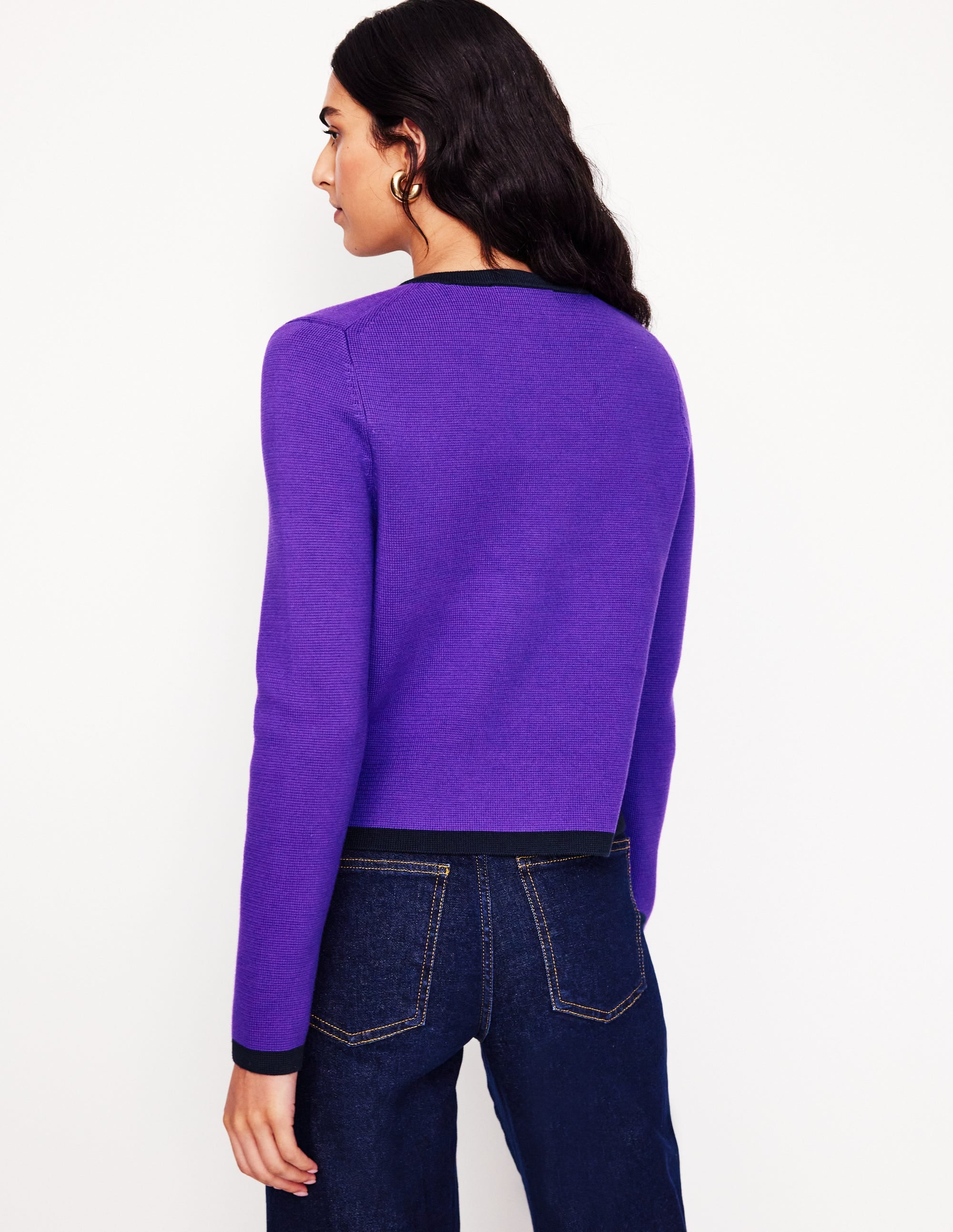 Holly Knitted Jacket-Ameythyst Purple - Image 3