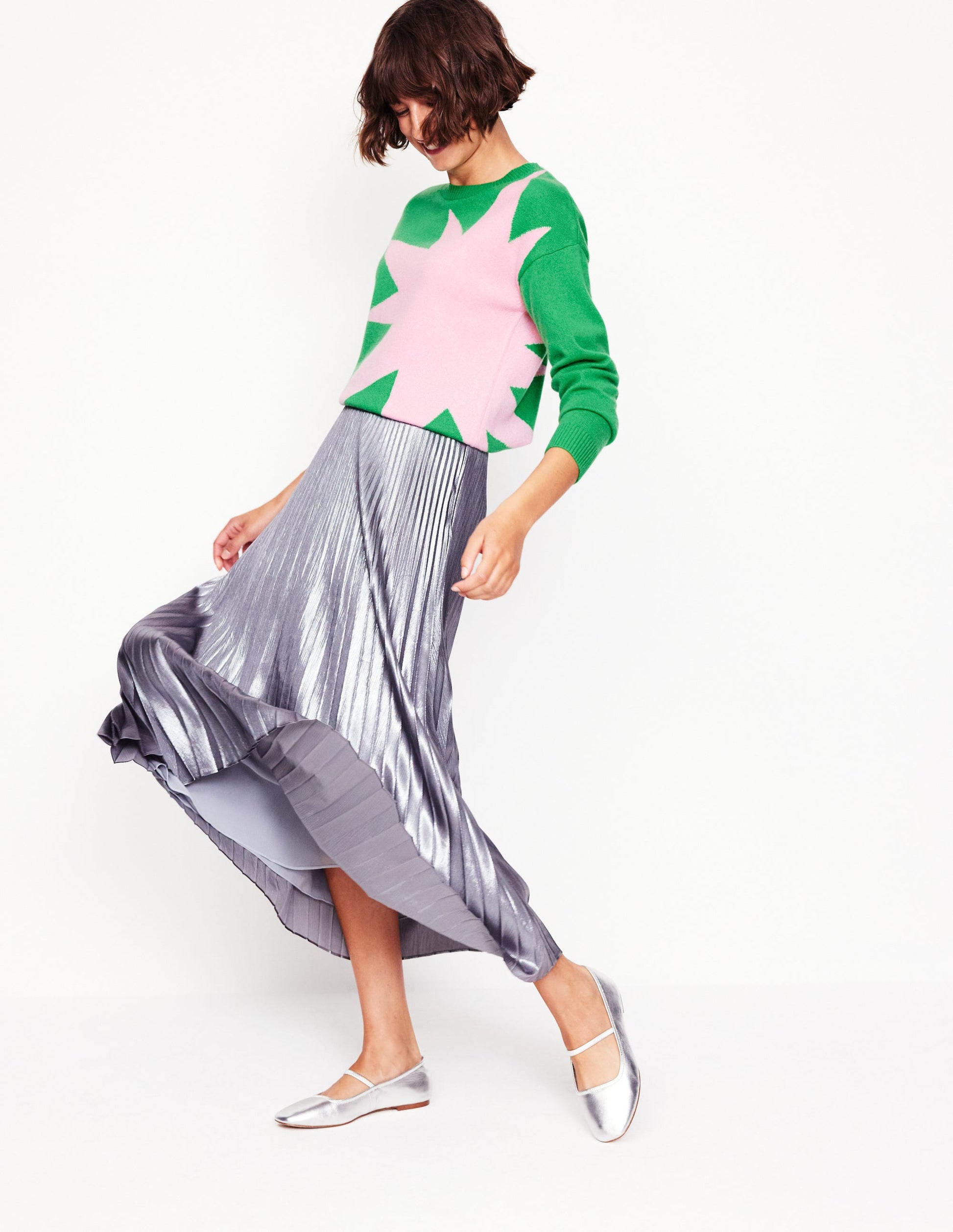 Lydia Cashmere Jumper-Bright Green, Boom-4