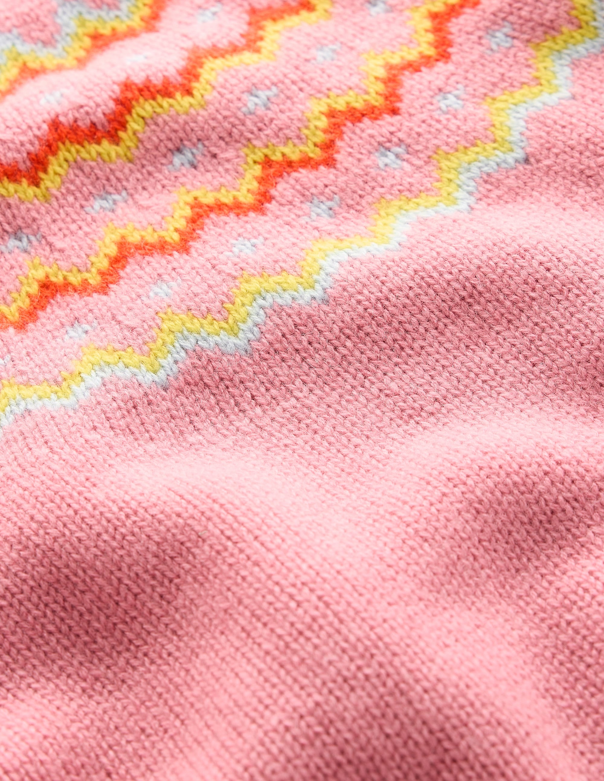 Cashmere Fair Isle Jumper-Formica Pink - Image 7