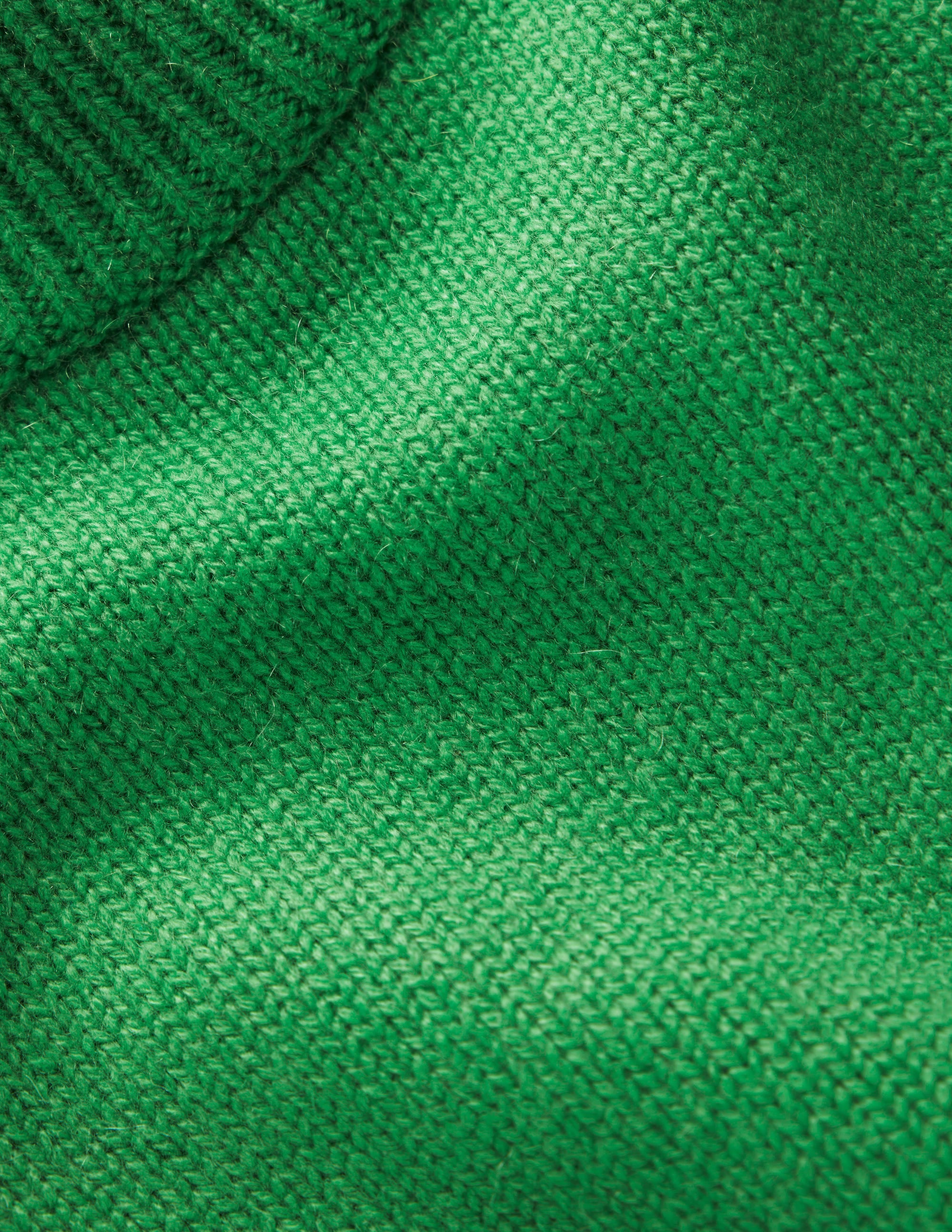 Wide Sleeve Cashmere Jumper-Bright Green - Image 6