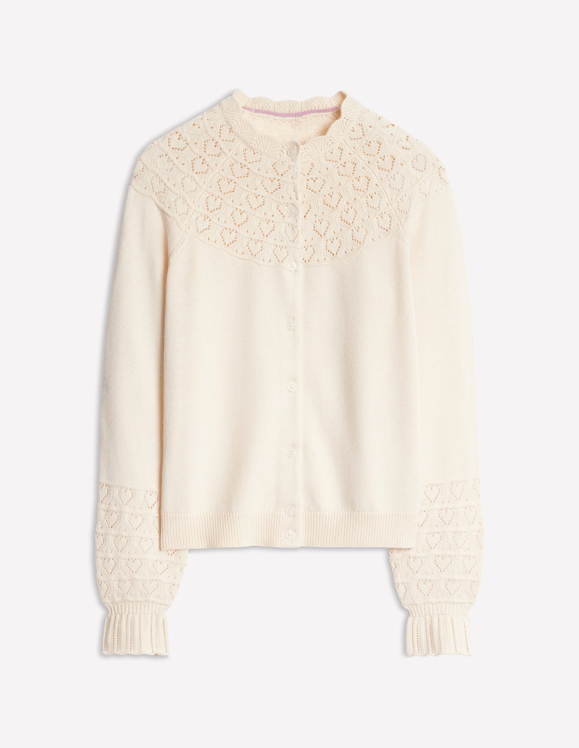 Pretty Raglan Cardigan-Warm Ivory-5