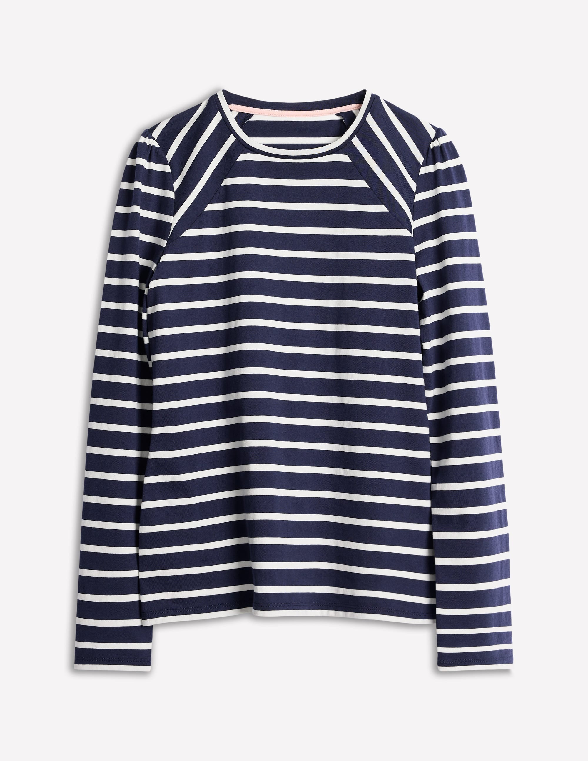 Arabella Stripe Jersey Top-Navy, Ivory Stripe - Image 5