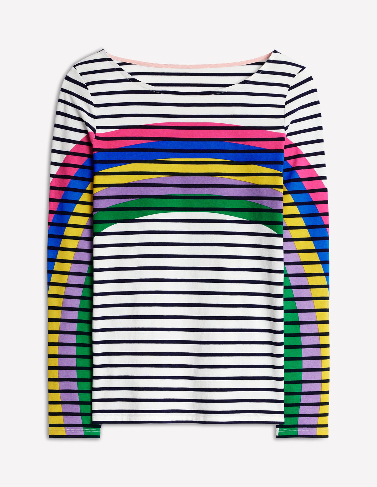 Ella Long Sleeve Breton-Rainbow Curve Breton - Image 5