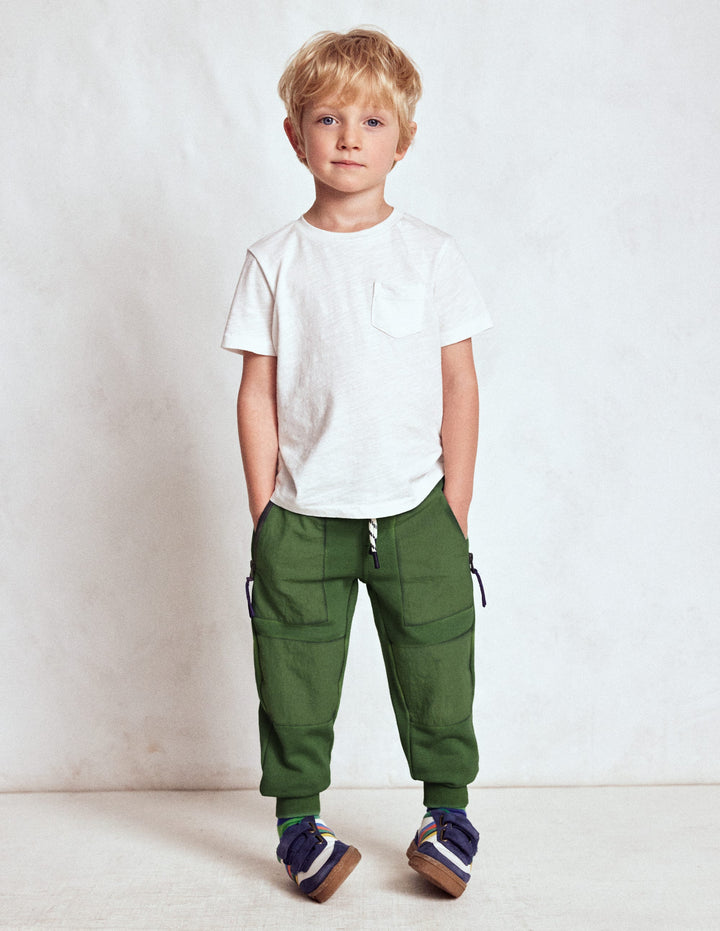 Warrior Knee Joggers-Newt Green