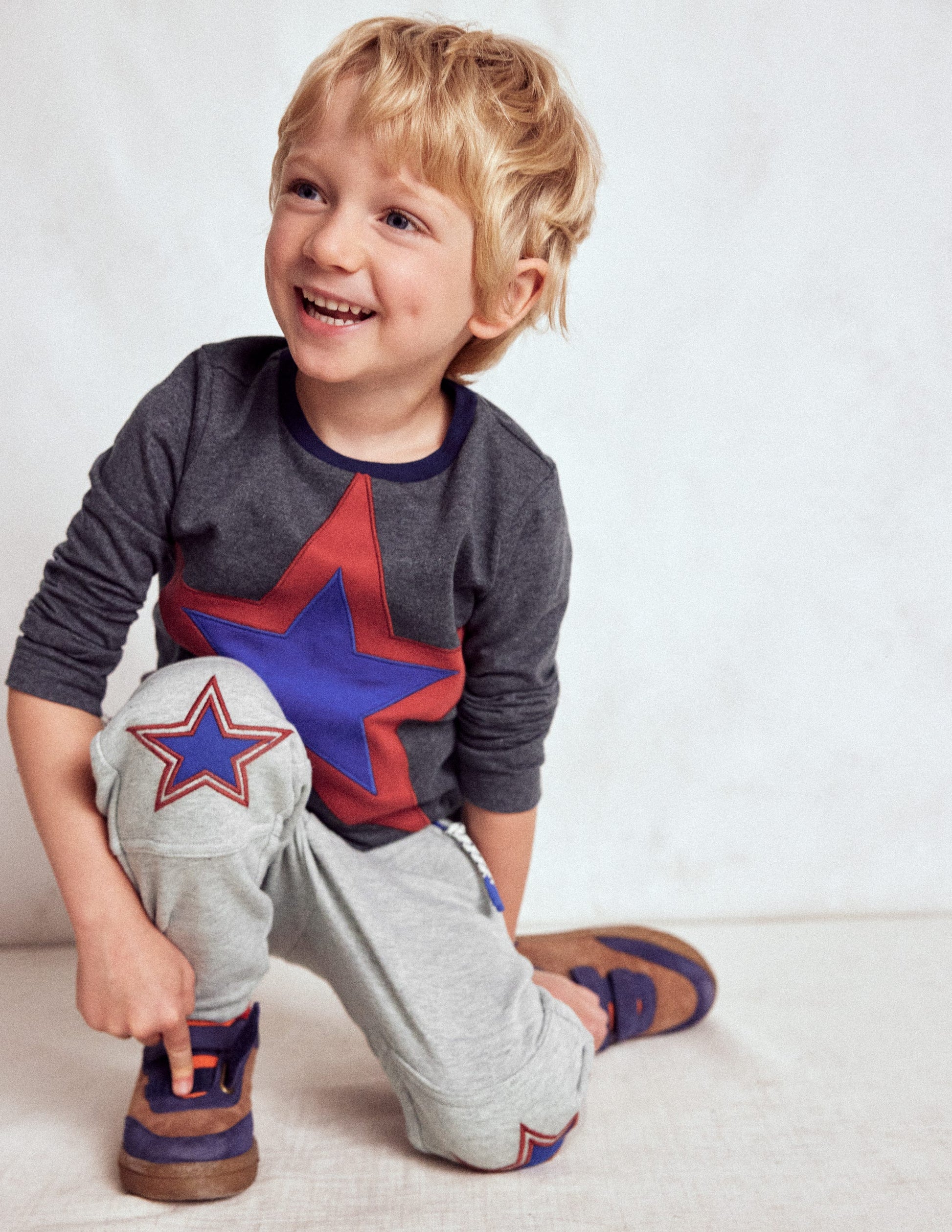 Warrior Knee Joggers-Grey Star Knee-1