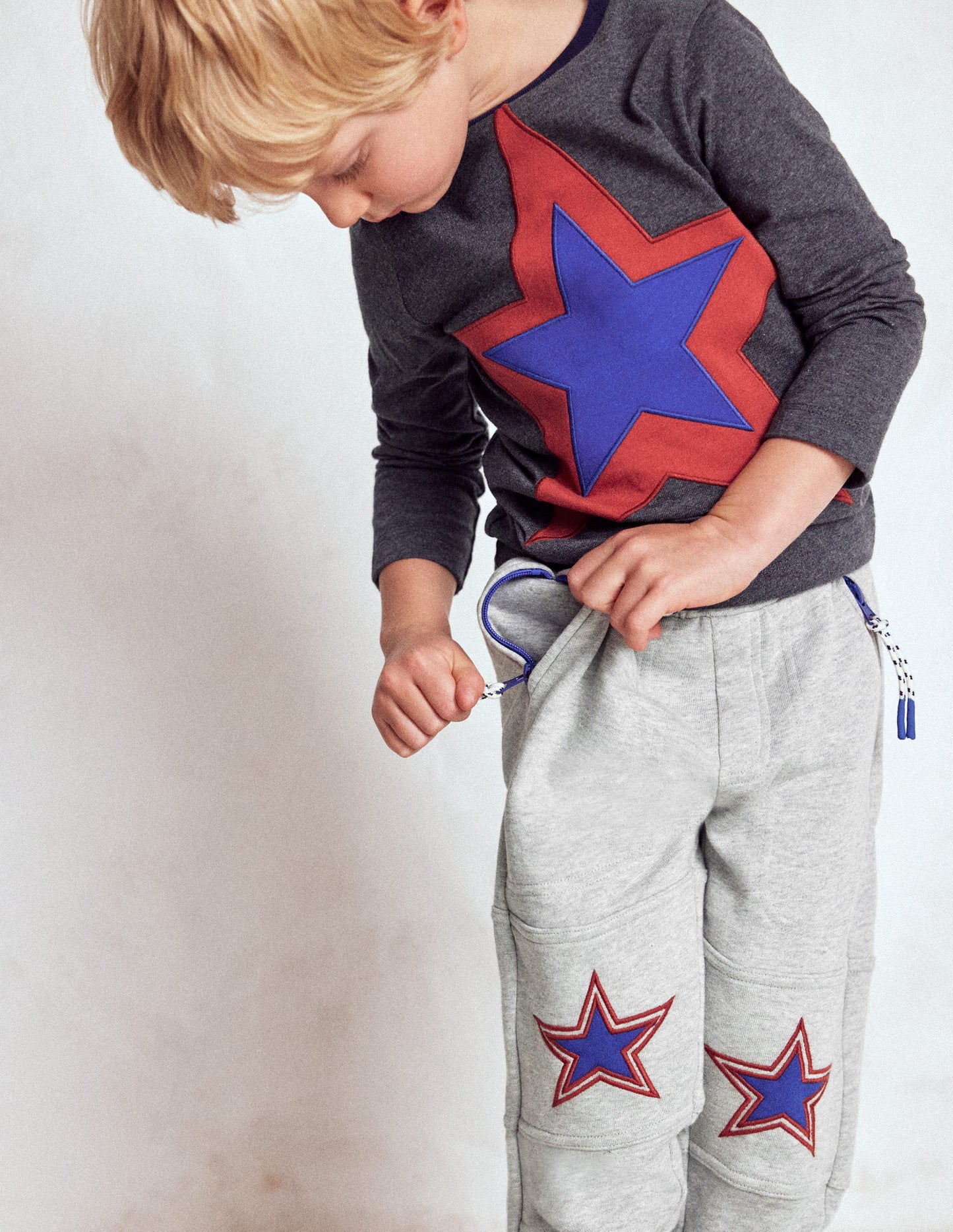 Warrior Knee Joggers-Grey Star Knee