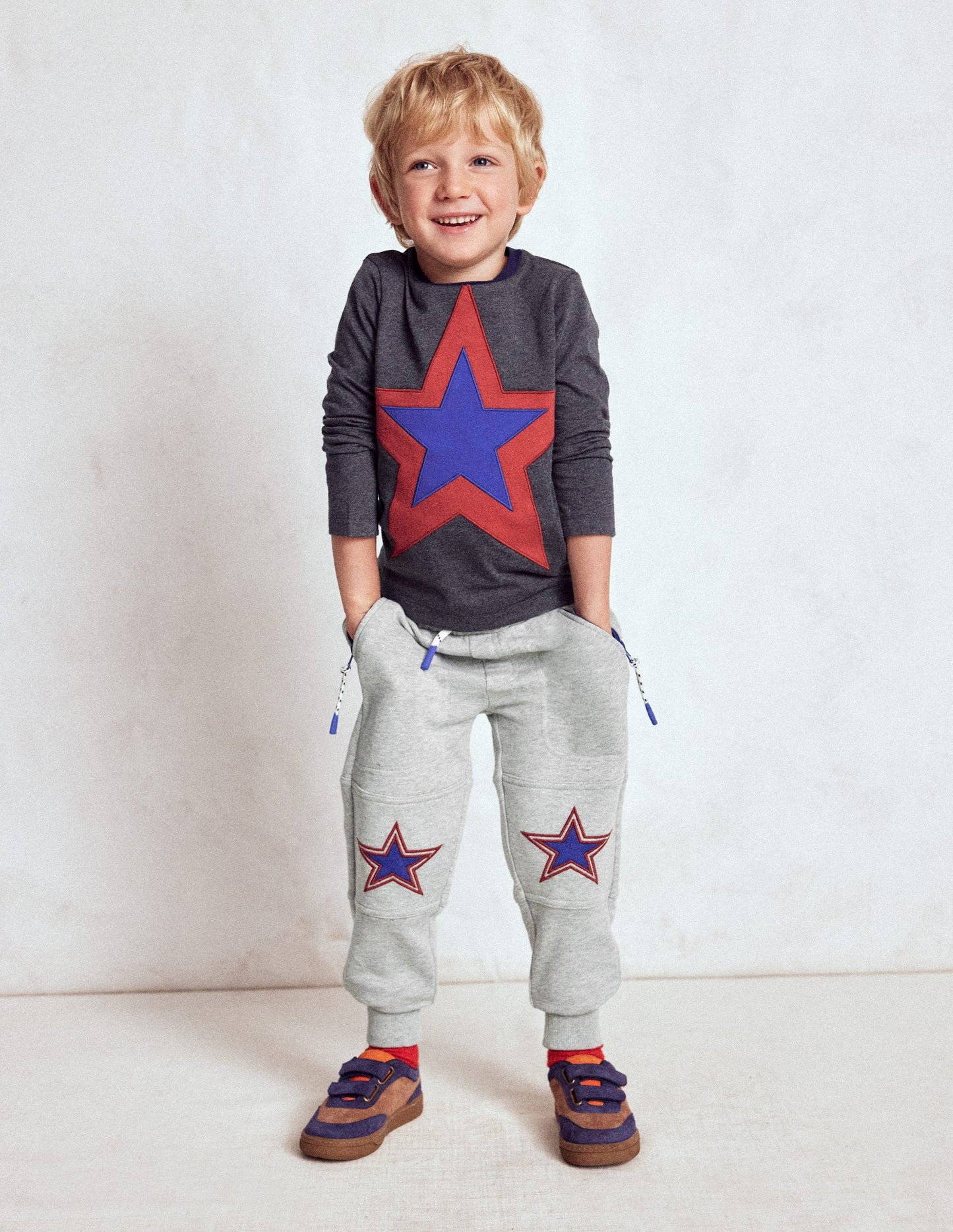 Warrior Knee Joggers-Grey Star Knee