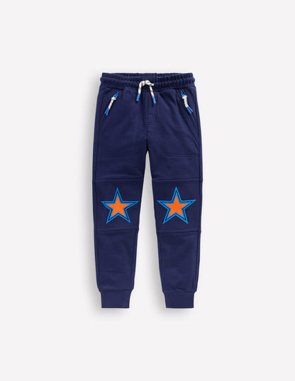 Warrior Knee Joggers-Navy Star Knee-1