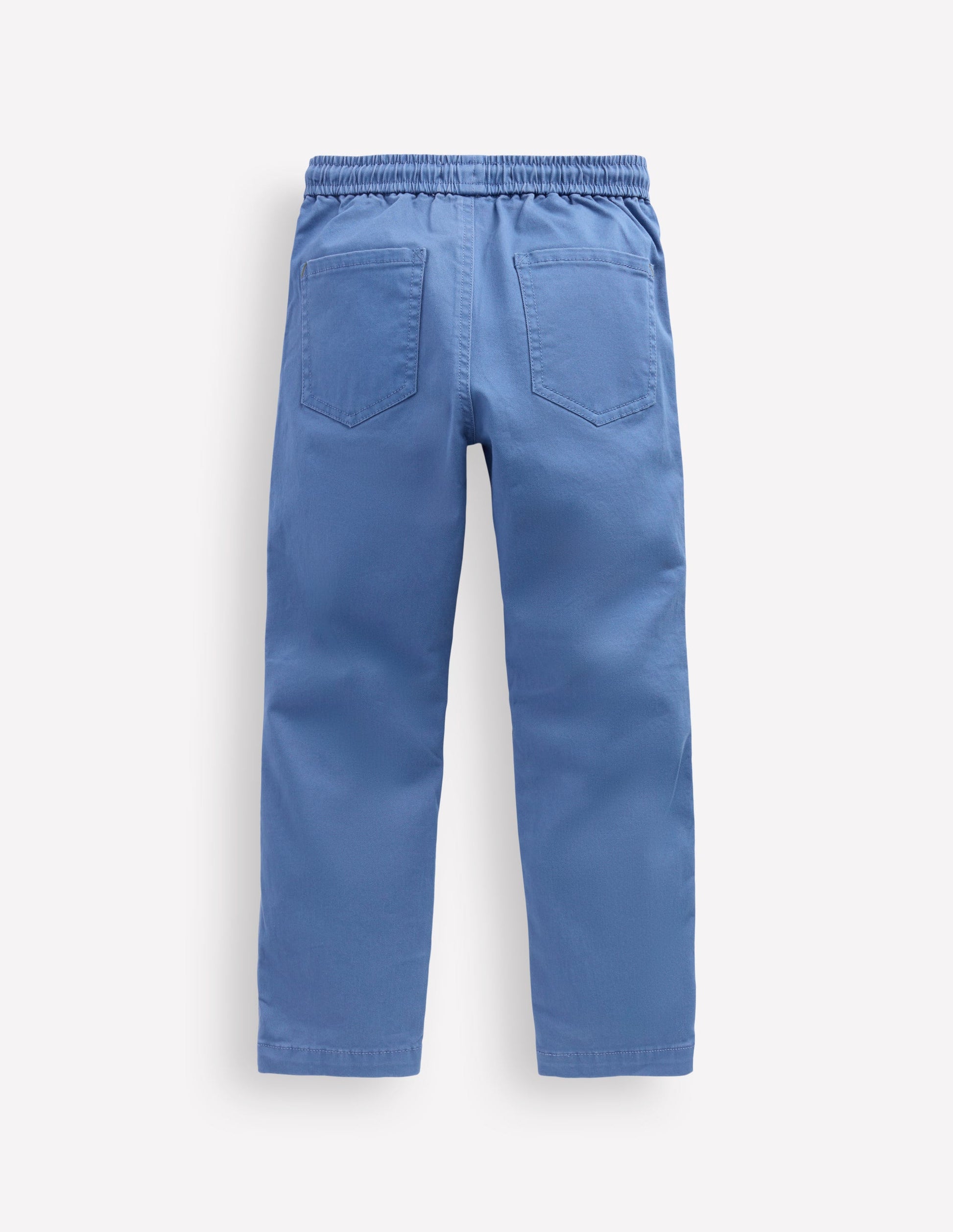 Slim Pull-On Trousers-Blue River-2