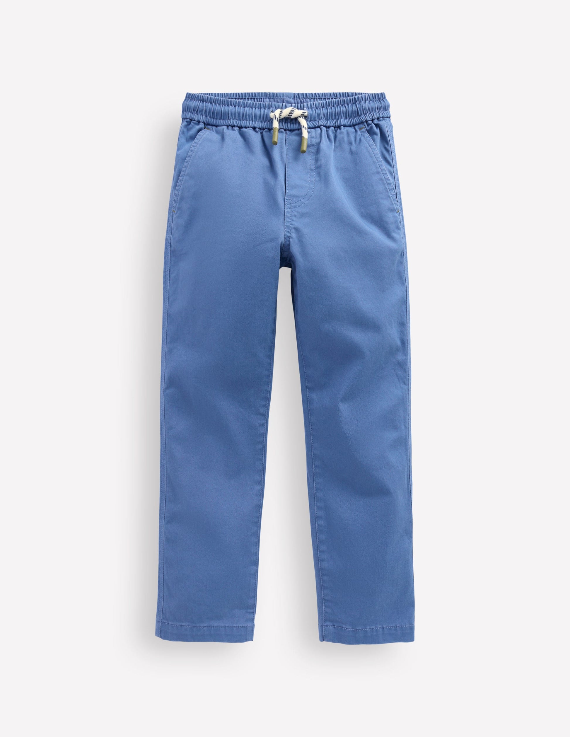 Slim Pull-On Trousers-Blue River-1