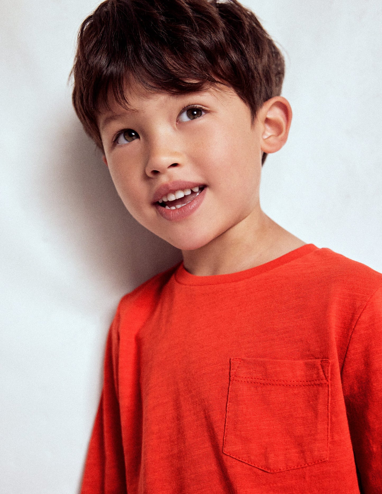 Everyday Long Sleeve T-Shirt-Cinnamon Red