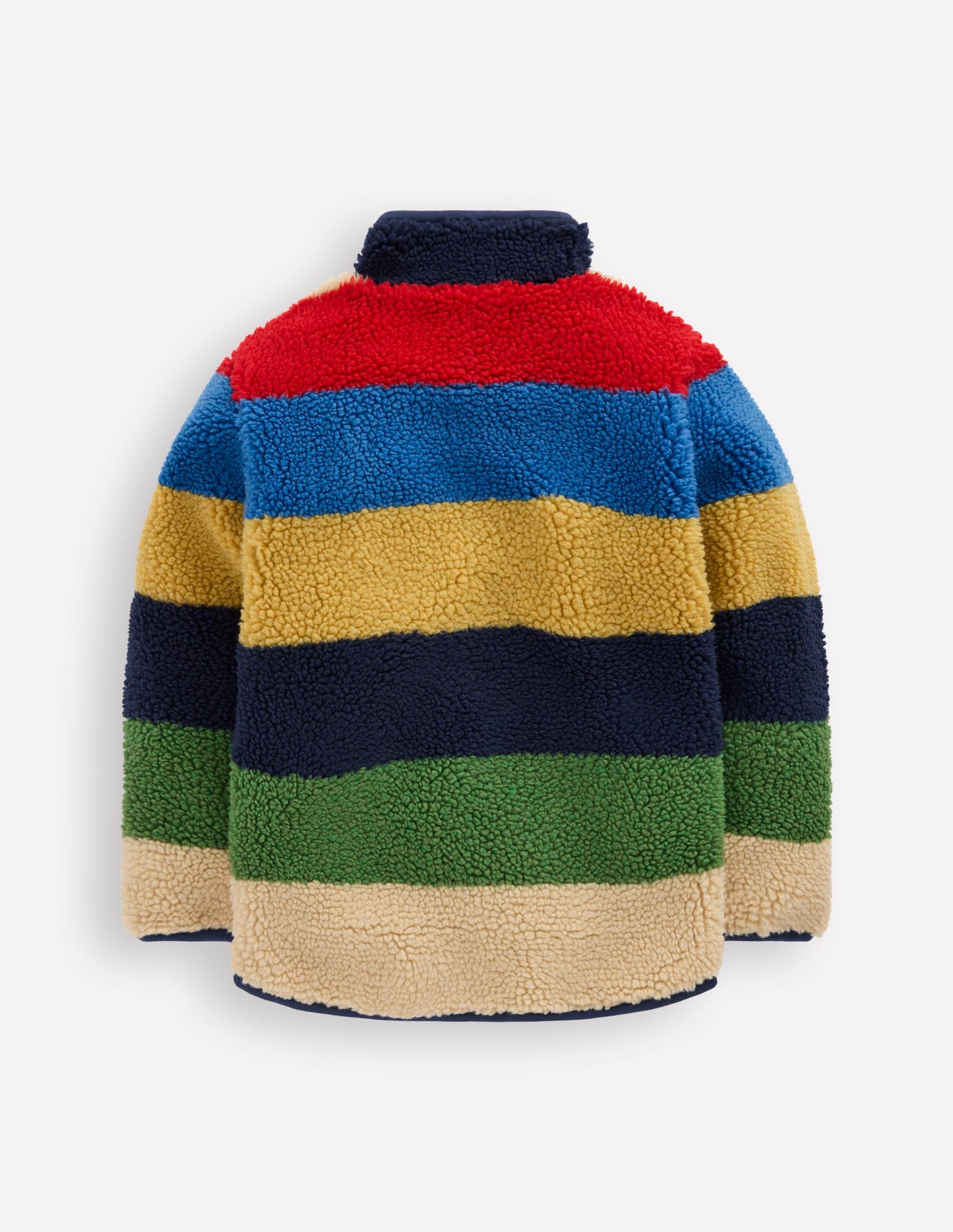 Cosy Borg Jacket-Multi Stripe