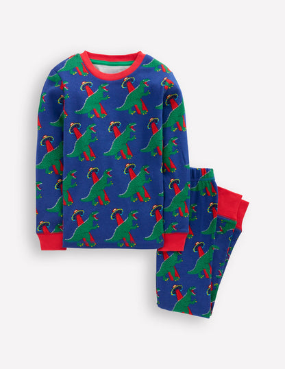 Snug Glow-in-the-dark Pyjamas-Dino Space-1