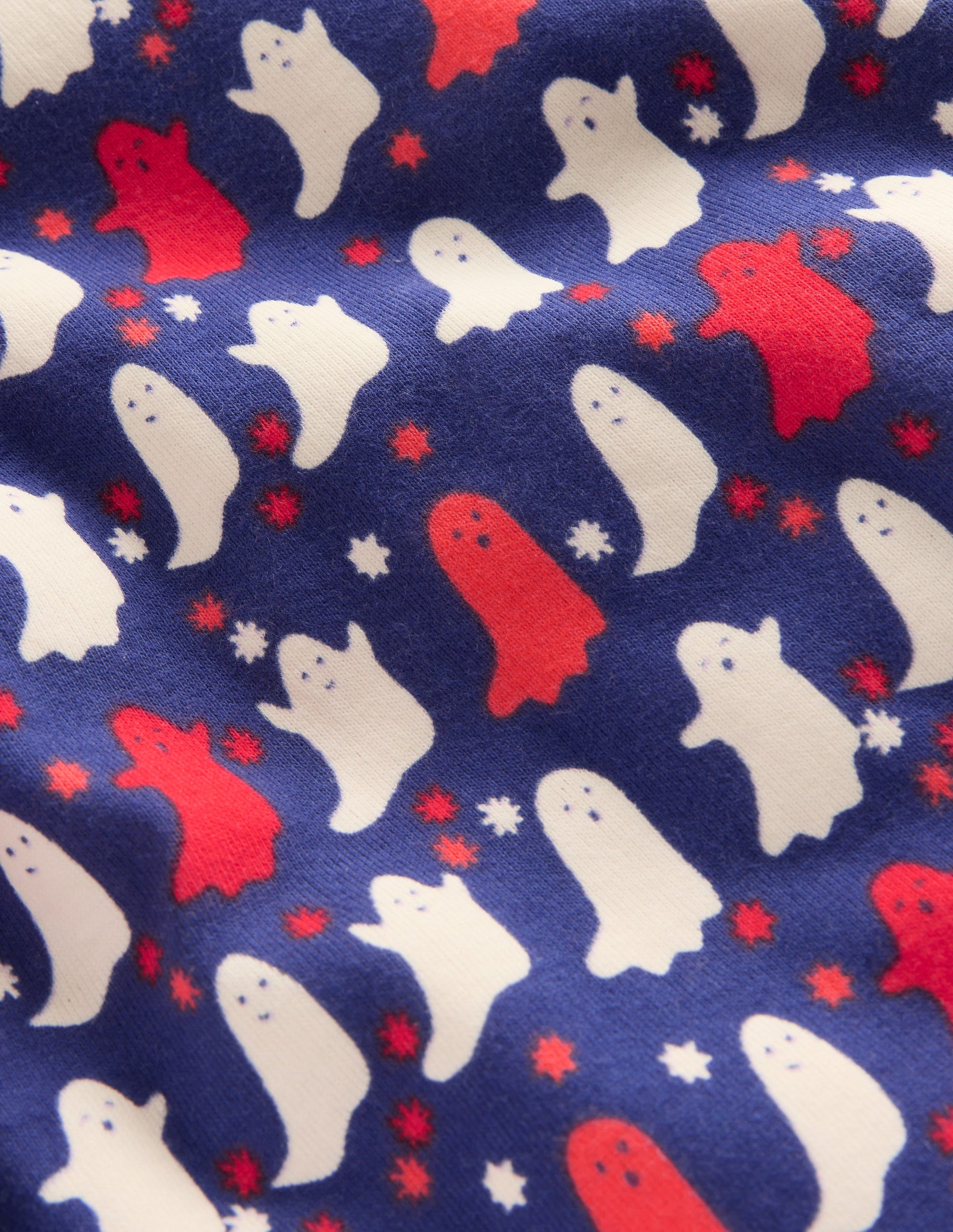 Snug Glow-in-the-dark Pyjamas-Twilight Blue Spooky Ghosts-3
