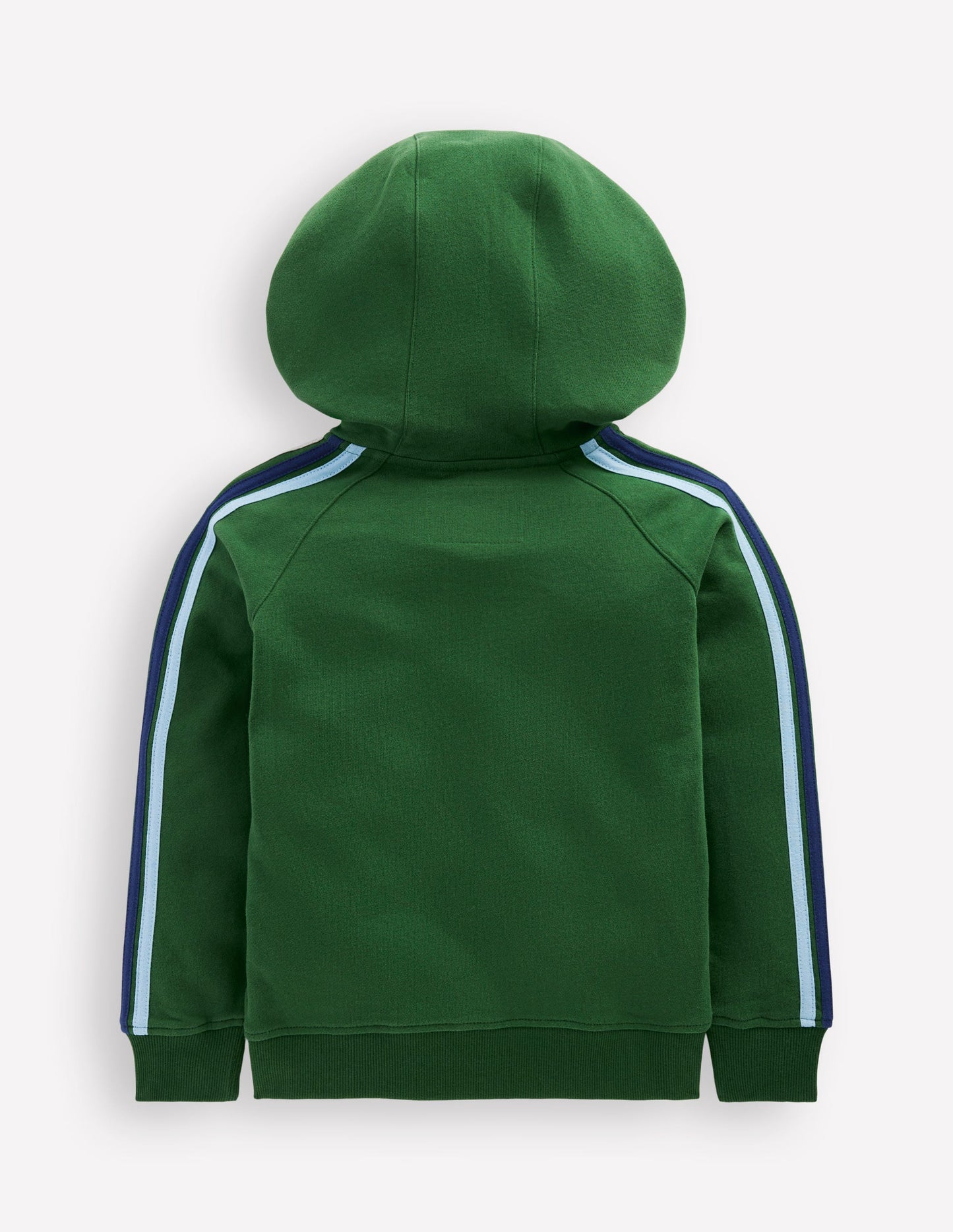 Rainbow Zip-up Hoodie-Pine Green