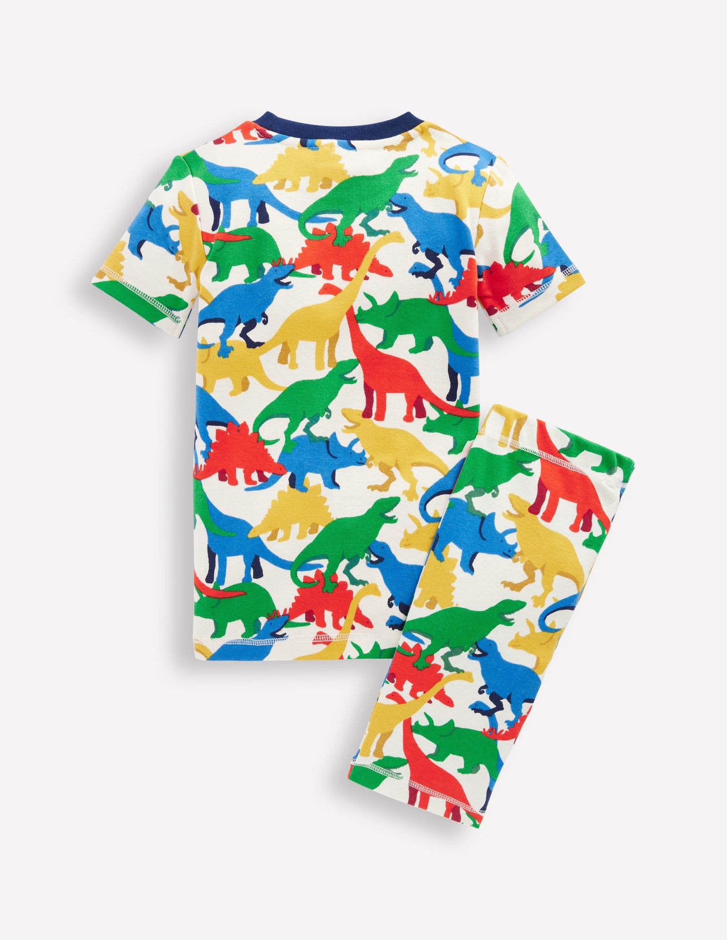 Snug Short John Pyjamas-Multi Dinos