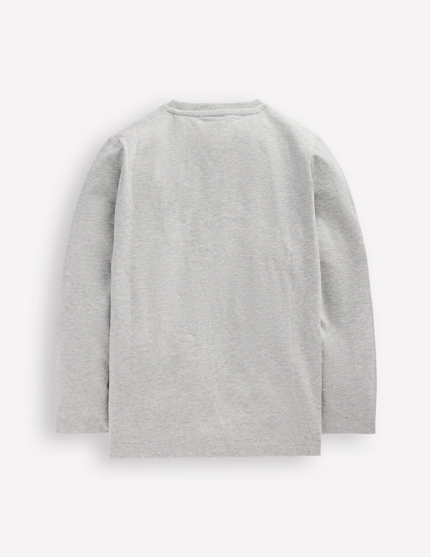Long Sleeve Bouclé T-shirt-Grey Marl Tractor