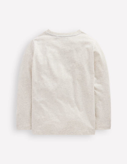 Long Sleeve Printed T-shirt-Oatmeal Bugs-2