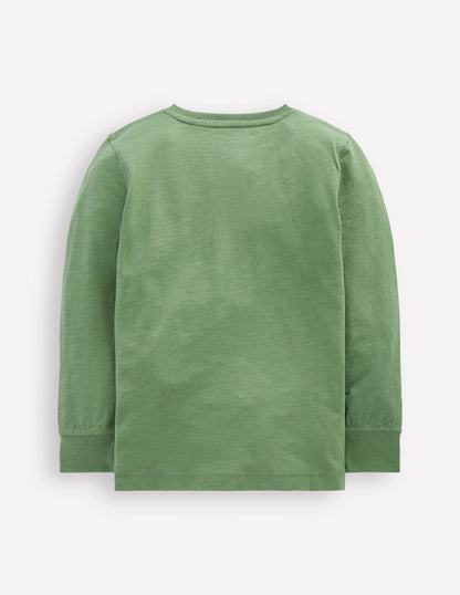 Everyday Henley T-shirt-Newt Green-5