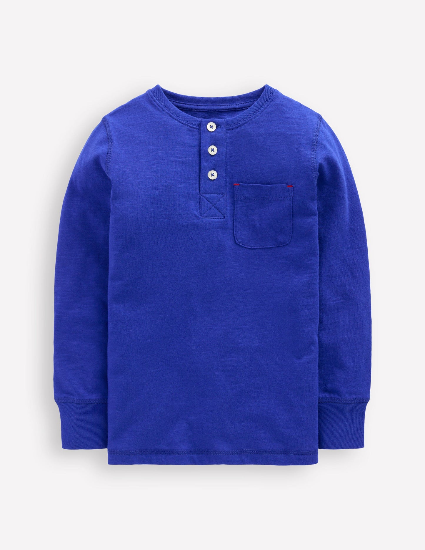 Everyday Henley T-shirt-Bright Blue