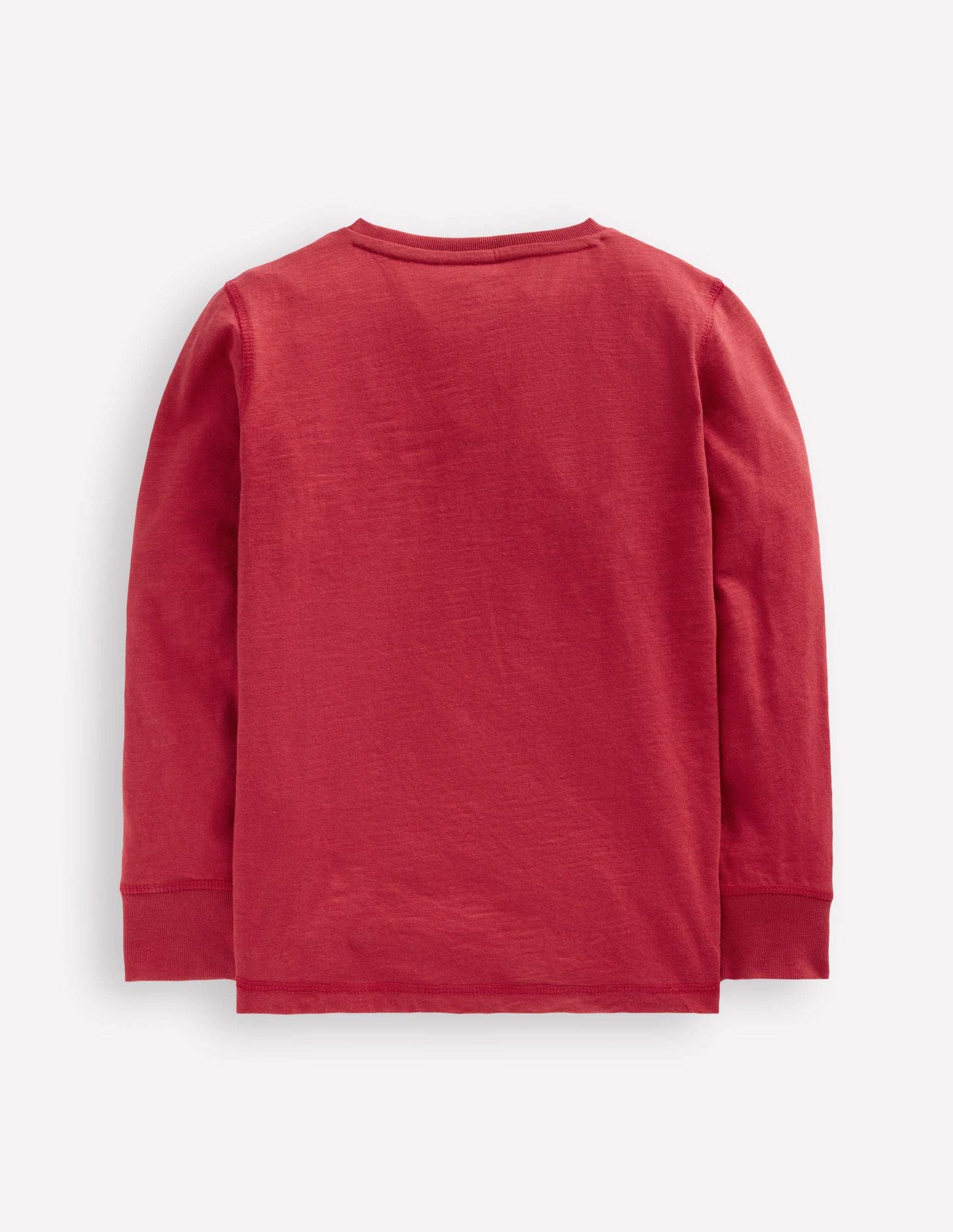 Everyday Henley T-shirt-Pomegranate red-4