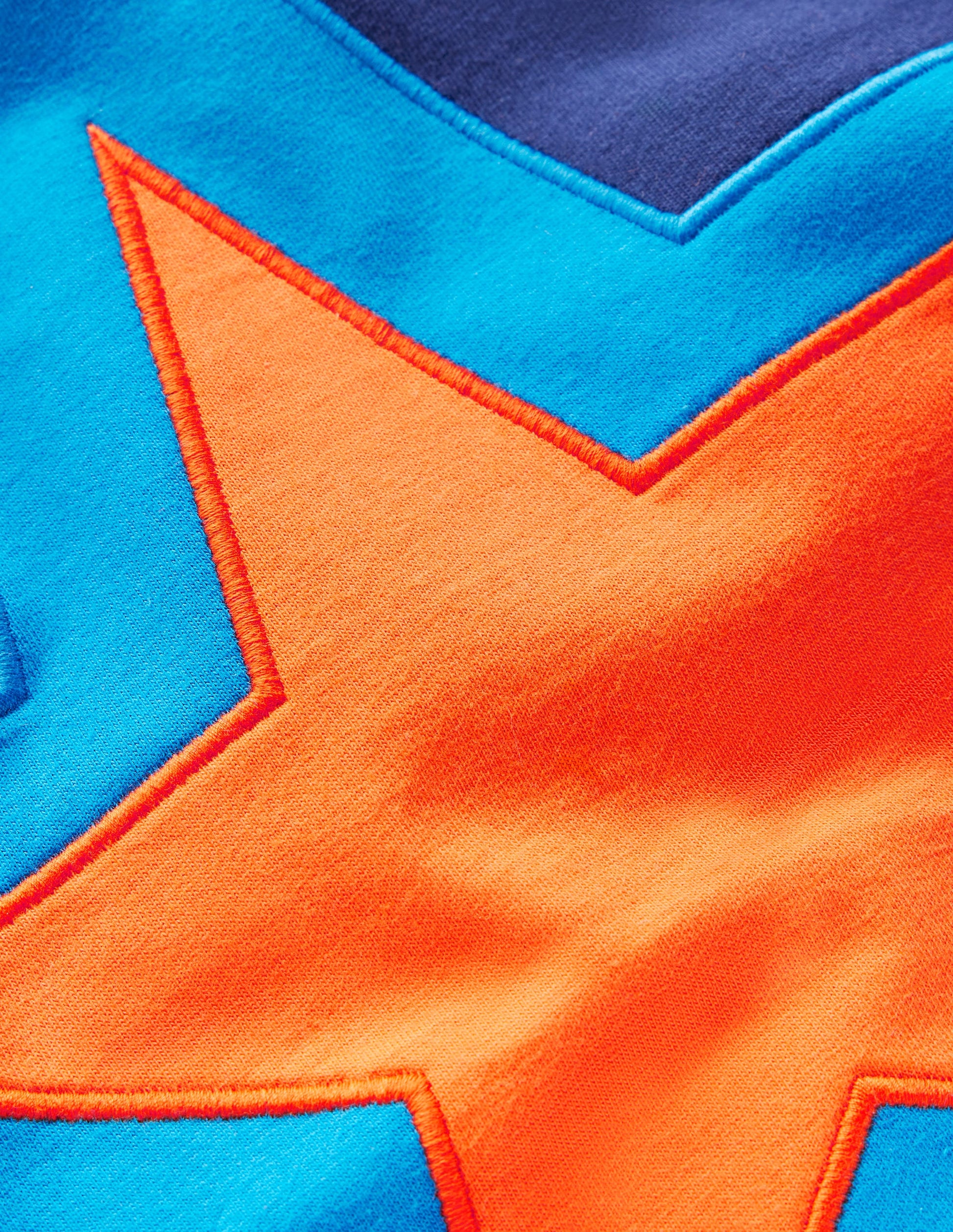 Star Appliqué T-shirt-College Navy Star-2