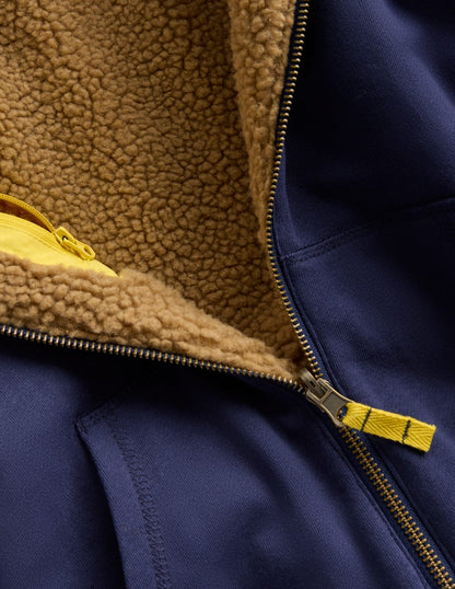 Reversible Borg Hoodie-College Navy-3