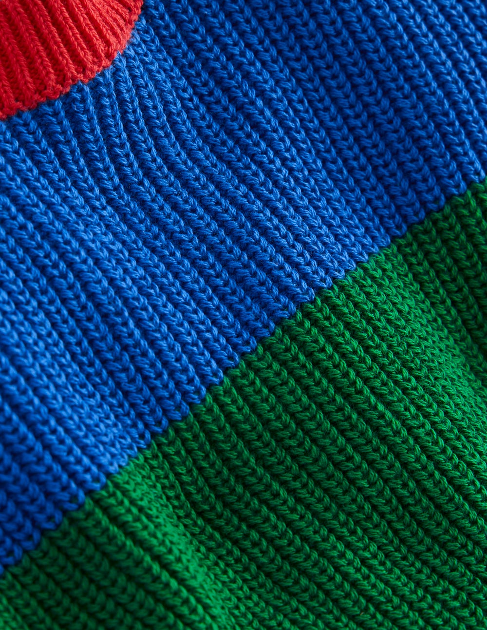 Everyday Cotton Jumper-Kingfisher Blue/Rich Emerald - Image 3