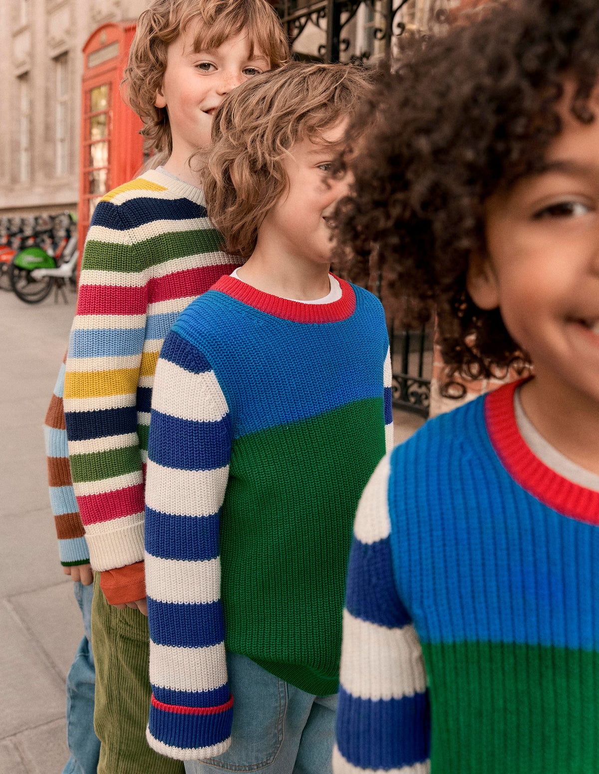 Everyday Cotton Jumper-Kingfisher Blue/Rich Emerald - Image 4