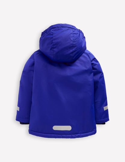 Borg Lined Anorak-Blue-2
